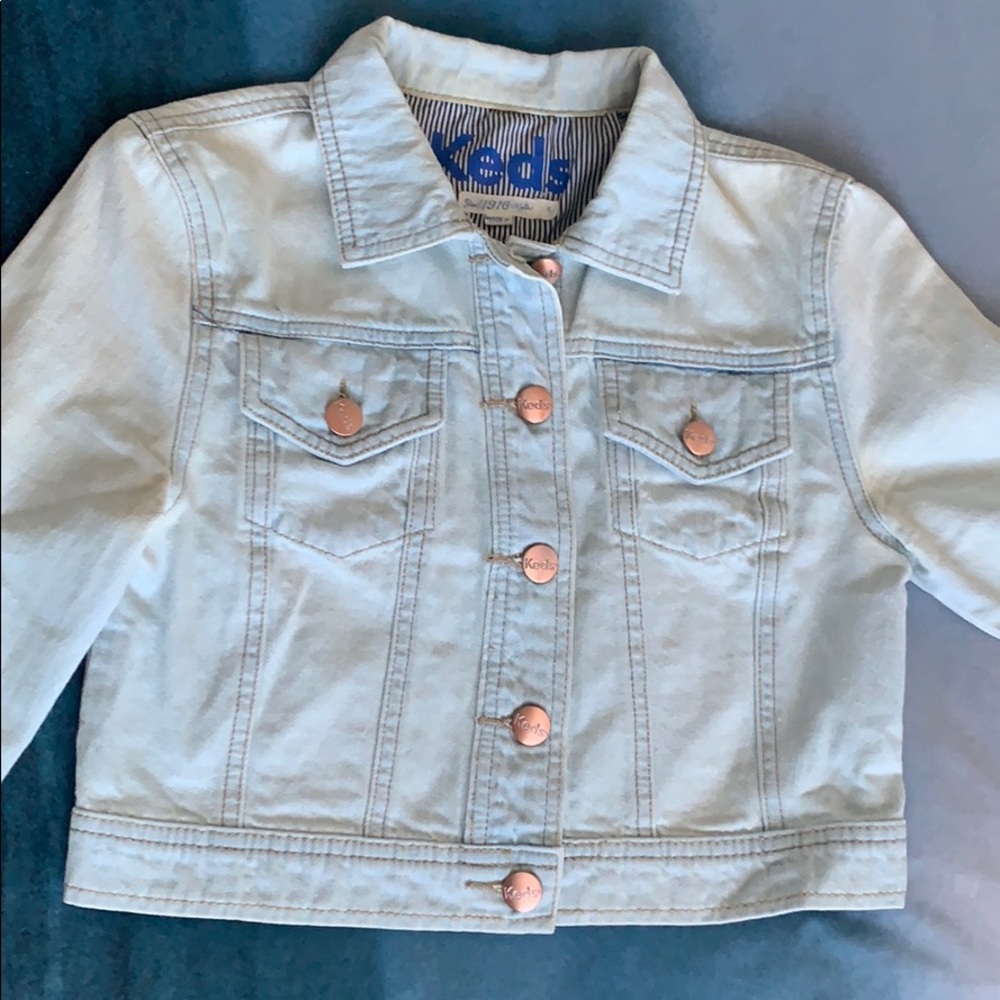 KEDS Light Washed Cropped Jean Jacket